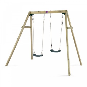 Plum Double Wooden Swing 