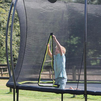 EXIT Toys Silhouette Black Edition Trampoline with Safety Net - 10ft