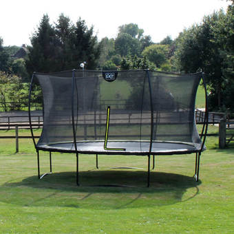 EXIT Toys Silhouette Black Edition Trampoline with Safety Net - 12ft