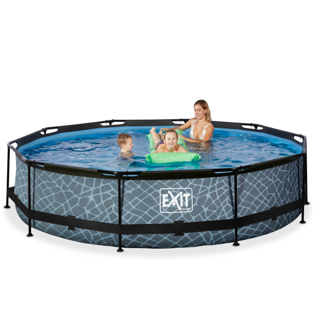 EXIT Toys Frame Pool - Stone- 360 x 76cm