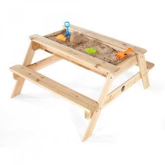 Plum Wooden Sand and Picnic Table