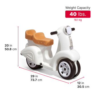 Step2 Ride Along Scooter - White