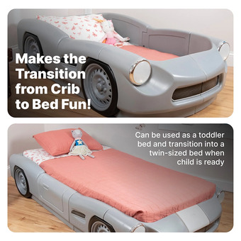 Step2 Roadster Toddler to Single Bed - Grey