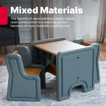 Step2 Harmony Table & Chairs Set - Sage Gray