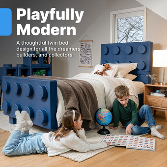 Step2 Contemporary Builders Bed - Denim Blue
