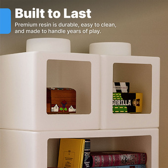 Step2 Contemporary Builders Stackable Storage Cubes - White