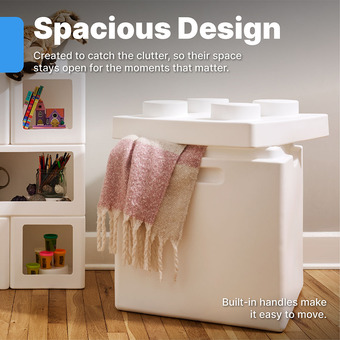Step2 Contemporary Builders Toy Box - White