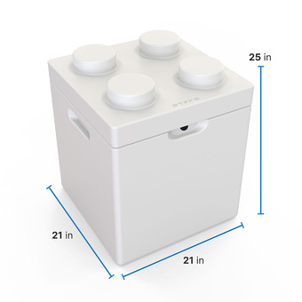 Step2 Contemporary Builders Toy Box - White