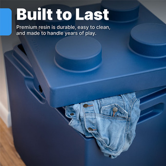 Step2 Contemporary Builders Toy Box - Denim Blue