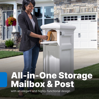 Step2 Atherton Reserve Storage Mailbox - Classic White