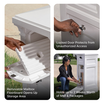 Step2 Atherton Reserve Storage Mailbox - Classic White