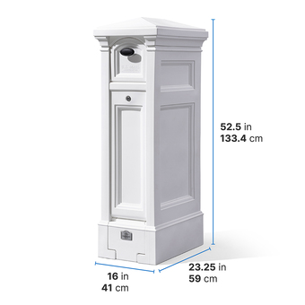 Step2 Atherton Reserve Storage Mailbox - Classic White