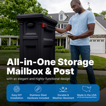 Step2 Atherton Reserve Storage Mailbox - Onyx Black