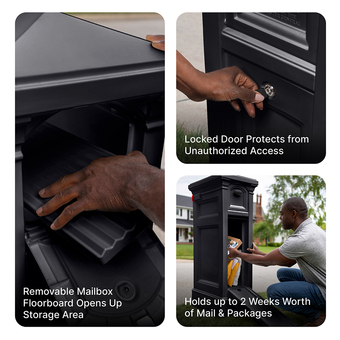 Step2 Atherton Reserve Storage Mailbox - Onyx Black