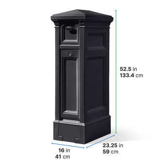 Step2 Atherton Reserve Storage Mailbox - Onyx Black